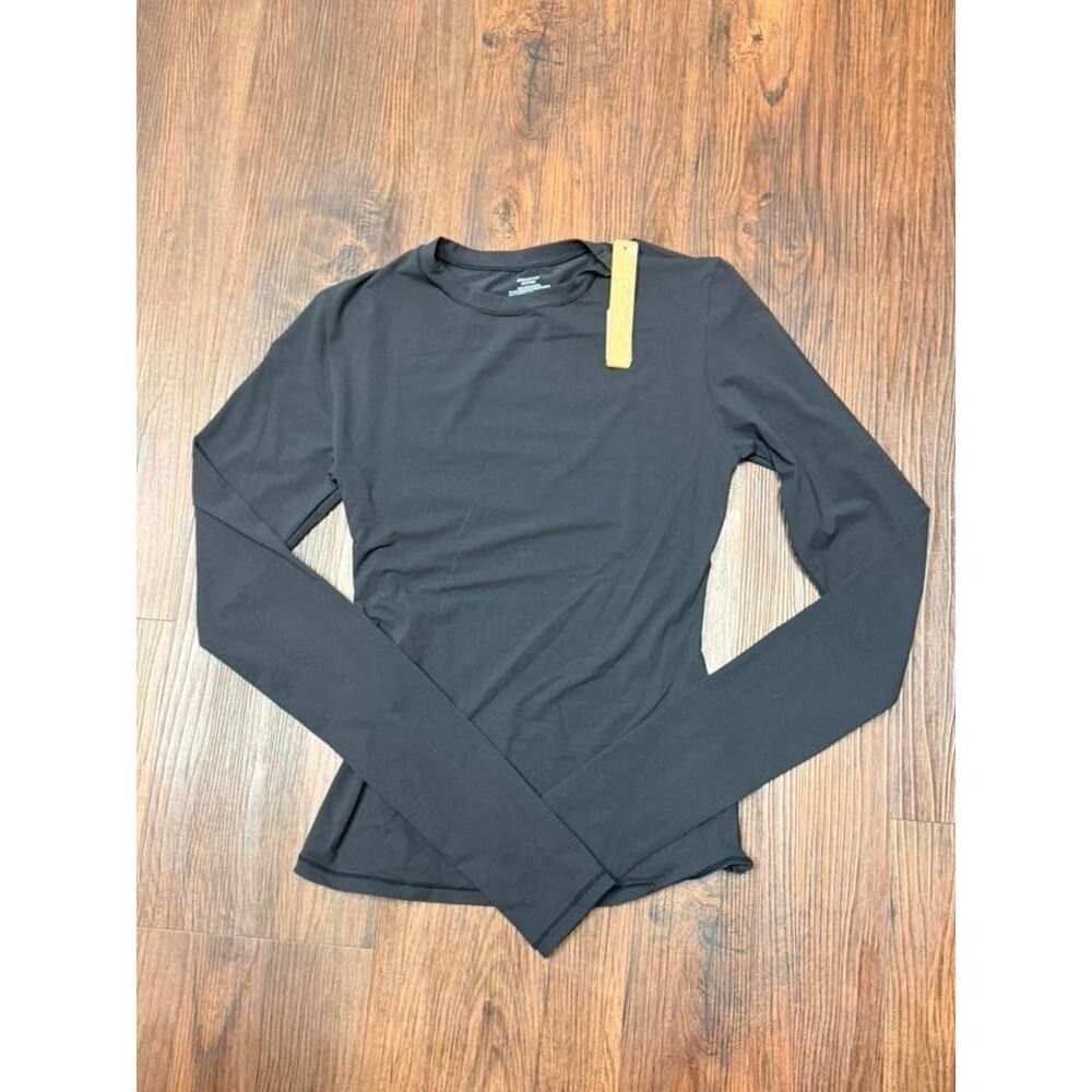 SKIMS FITS EVERYBODY Long Sleeve T-Shirt - Onyx Size XS NWT #1458 - Picture 6 of 6